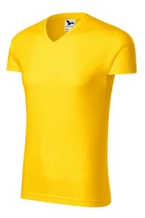 Pánské žluté tričko Slim Fit Malfini