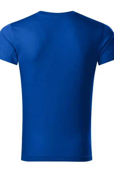 Pánské modré tričko Slim Fit  Malfini