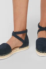 Tmavě modré dámské letní sandály espadrilky Marc O'Polo