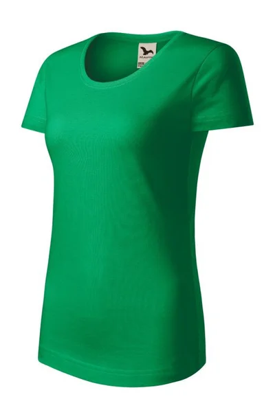 Dámské zelené tričko Malfini Origin (GOTS)