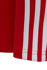 Sportovní dětské červené legíny Adidas s pruhy