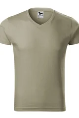 Pánské khaki tričko Slim Fit Malfini