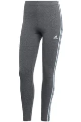 Dámské tmavě šedé legíny Adidas Essentials 3-Stripes High-Waisted Single