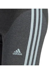 Dámské tmavě šedé legíny Adidas Essentials 3-Stripes High-Waisted Single