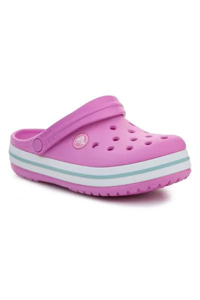 Děské růžové pantofle Crocs Crocband Kids Clog