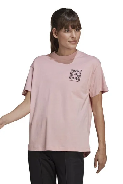 Dámské růžové tričko Crop Tee Adidas x Karlie Kloss
