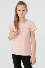 Dívčí růžové tričko  4F