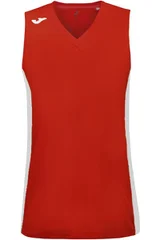 Dámský červený basketbalový top V-neck Joma