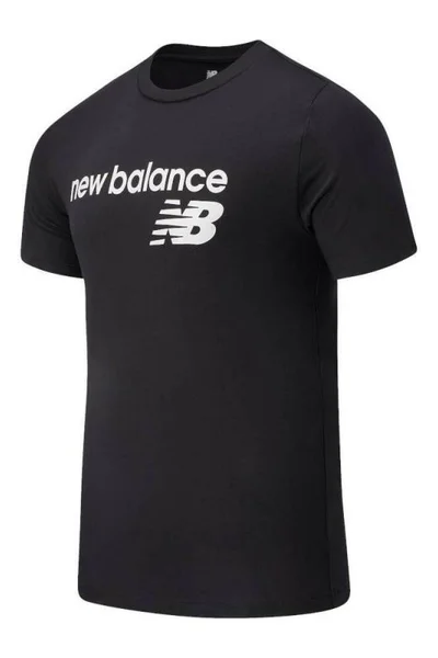 Pánské černé tričko New Balance SS NB Classic Core Logo TE BK