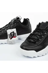 Dámské černé boty s bílou podrážkou Disruptor II Premium Fila