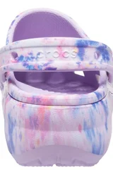 Dámské světle fialové pantofle Crocs Classic Platform Tie Dye