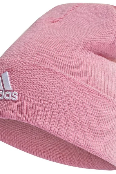 Růžová čepice Adidas Logo Woolie