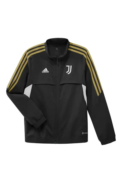 Dětská černá tréninková mikina Juventus Turín Adidas