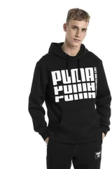 Pánská černá sportovní mikina Rebel Bold  Puma