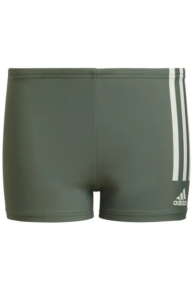 Dětské zelené boxerkové plavky YB 3S Brief  Adidas