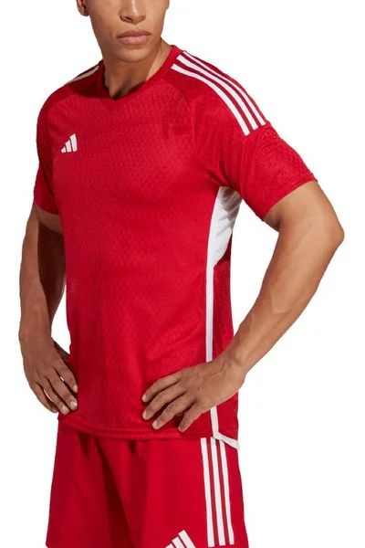 Pánský červený fotbalový dres Adidas