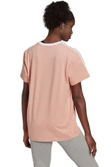 Dámské růžové tričko Essentials 3-Stripes Adidas