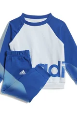 Dětská modrobílá tepláková souprava Linear Jogger Adidas