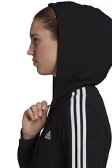 Dámská černá mikina 3 Stripes FL Full-Zip Hoodie Adidas