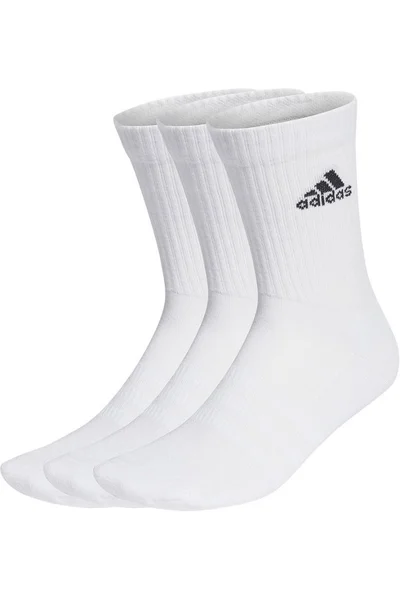 Bílé sportovní ponožky Adidas Cushioned Crew HT3446