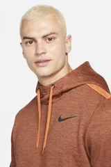 Pánská oranžová sportovní mikina Therma  Nike