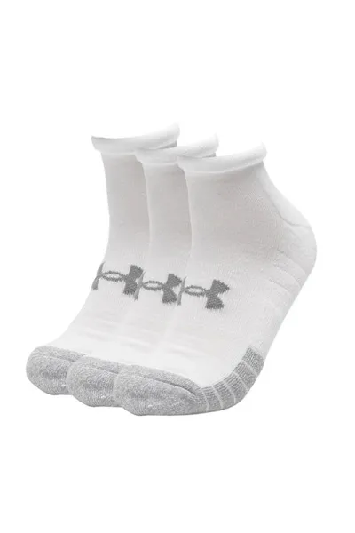 Bílé sportovní ponožky Under Armour Heatger Locut (3 páry)