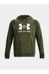 Khaki pánská klokanka s kapucí Under Armour