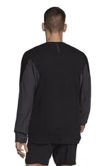 Pánské černé tričko s dlouhým rukávem Adidas