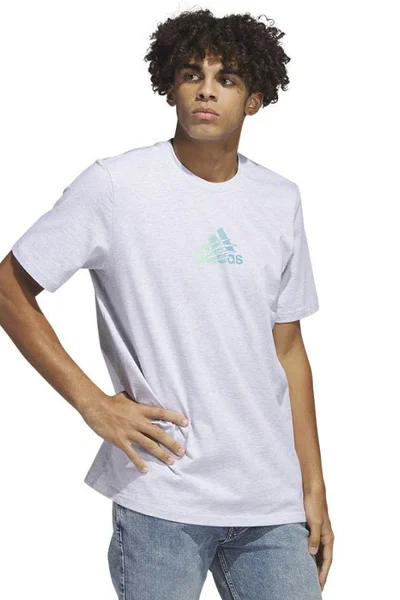 Pánské bílé tričko s logem Power Adidas