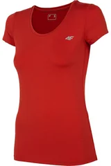 Dámské červené funkční tričko  4F