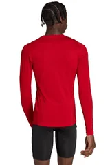 Pánské červené tričko s dlouhým rukávem Techfit Aeroready Long Sleeve Adidas