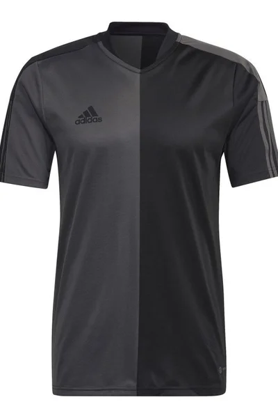 Pánské černošedé tričko Half&Half Tiro Adidas