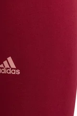 Dívčí vínové legíny s logem Adidas