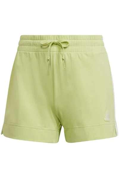 Dámské šortky adidas Essentials Slim 3-Stripes Green