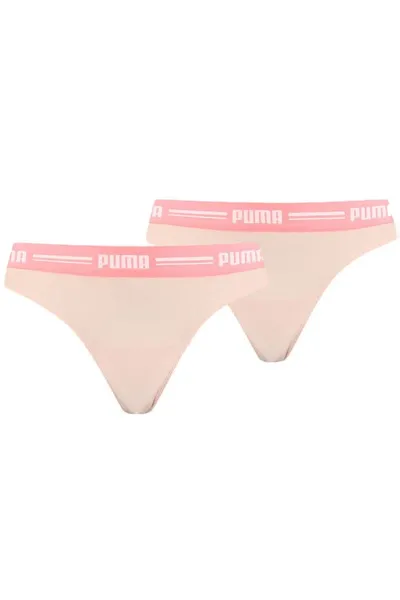 Dámské  růžové kalhotky String  Puma (2 ks)