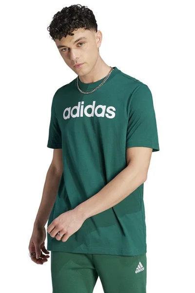 Pánské zelené tričko Adidas LIN SJ Tee