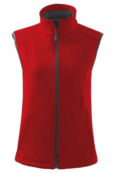 Dámská červená vesta Softshell Vision Malfini