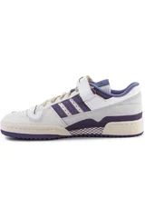 Retro tenisky Adidas Forum Low bílé s fialovými pruhy