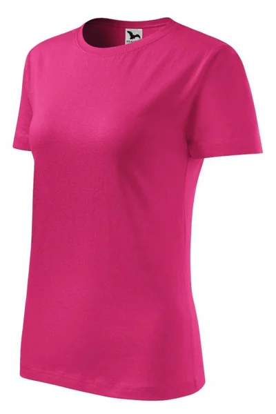 Dámské růžové tričko Malfini Classic New