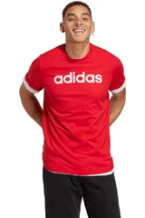 Pánské tričko Adidas Essentials Single Jersey Linear Embroidered Logo