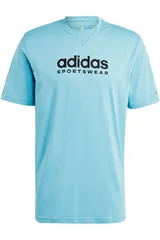 Světle modré pánské tričko s logem Adidas