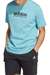 Světle modré pánské tričko s logem Adidas