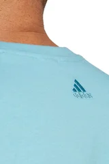 Světle modré pánské tričko s logem Adidas