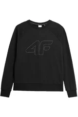 Pohodlná dámská černá mikina 4F