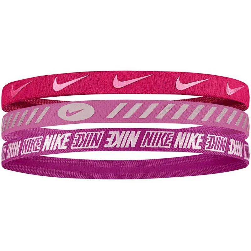 Růžová čelenka Nike - 3 ks