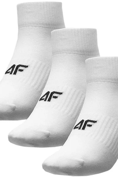 Dámské bílé sportovní ponožky  4F (3 páry)