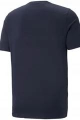 Pánské tmavě modré tričko ESS+ 2 Col Logo ' Puma