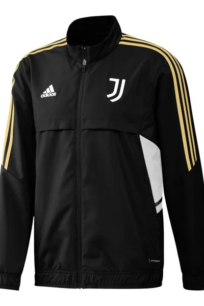 Pánská černá tréninková mikina Juventus Turín Adidas