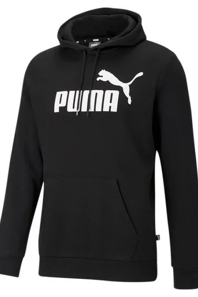 Pánská černá mikina Essential Big Logo  Puma