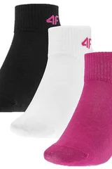 Vícebarevné dívčí ponožky 4F 